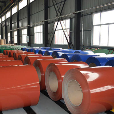 PE SMP HDP PVDF 표면 PPGI 지붕 잎 1219mm 1500mm 너비에 가연 철 코일
